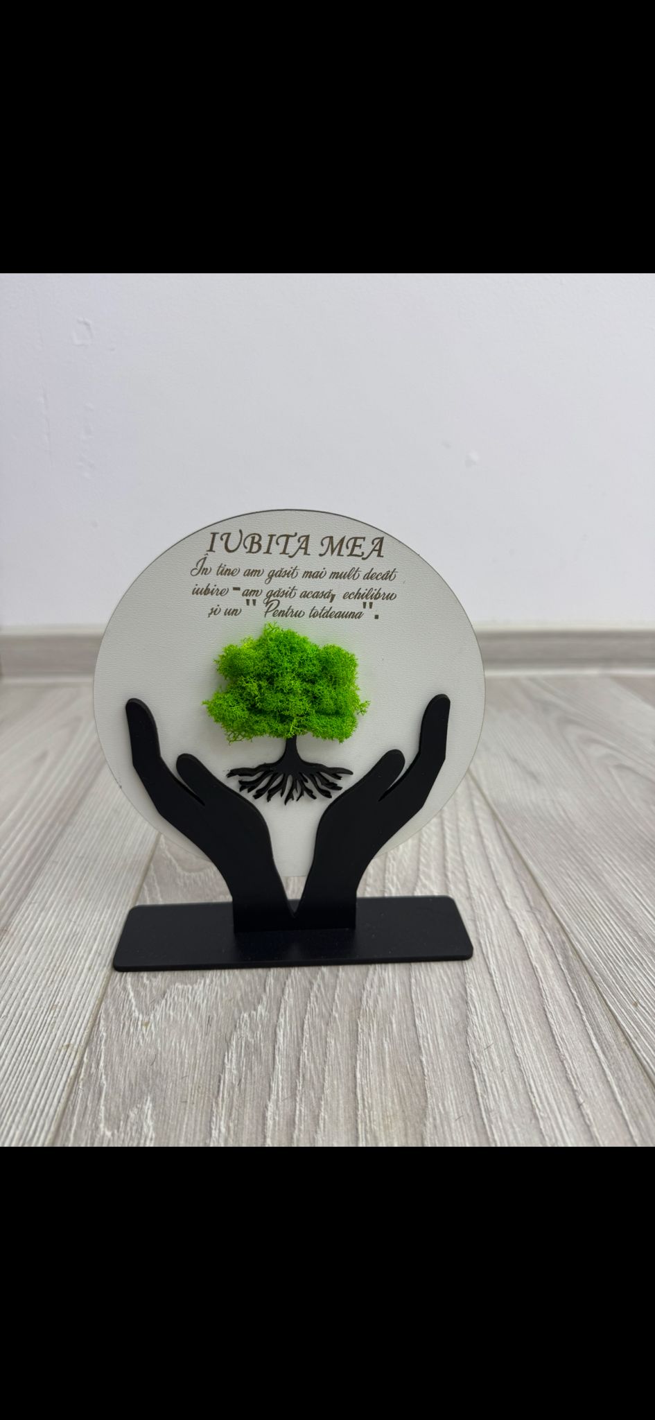 Decorațiune „Iubita mea” – Copacul Vieții cu licheni naturali